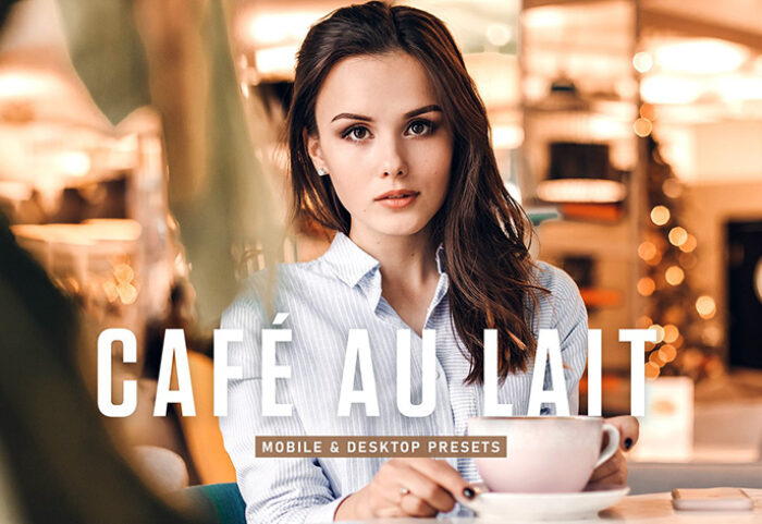 40 پریست لایت روم پرتره و پریست کمرا راو و اکشن فتوشاپ تم قهوه Café Au Lait Lightroom Presets