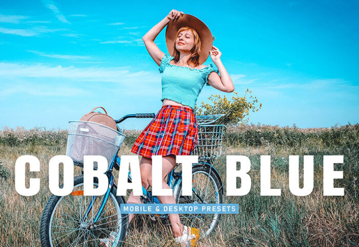 40 پریست لایت روم پرتره و پریست کمرا راو و اکشن فتوشاپ تم کبالت آبی Cobalt Blue Lightroom Presets