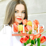 40 پریست لایت روم پرتره و پریست کمرا راو و اکشن فتوشاپ تم گل لاله Tulip Lightroom Presets