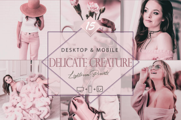 45 پریست لایت روم 2022 صورتی تم مخلوق زیبا Delicate Creature Lightroom Presets 45 پریست لایت روم 2022 صورتی تم مخلوق زیبا Delicate Creature Lightroom Presets