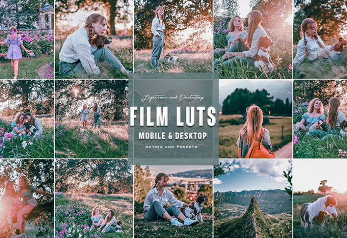 9 پریست لایت روم تم سینمایی و اکشن فتوشاپ Film Luts Photoshop Actions Lightroom Presets