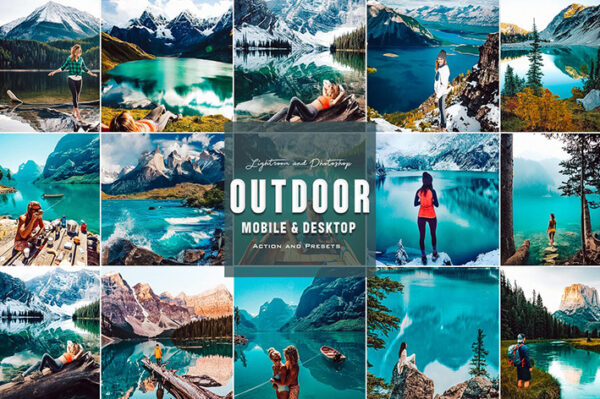 9 پریست لایت روم طبیعت و اکشن فتوشاپ Outdoor Photoshop Actions Lightroom Presets