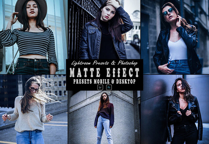 9 پریست لایت روم عکس فشن و اکشن فتوشاپ Matte Effect Tone Photoshop Action Lightrom Preset