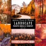 9 پریست لایت روم عکس پاییز و اکشن فتوشاپ Landscape Tone Photoshop Action Lightrom Presets