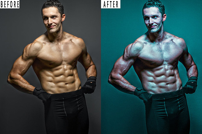 9 پریست لایت روم ورزش بدنسازی و اکشن فتوشاپ Gym Workout Tone Photoshop Action Lightrom