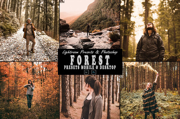 9 پریست لایت روم پاییز و اکشن فتوشاپ Forest Tone Photoshop Action Lightrom Presets
