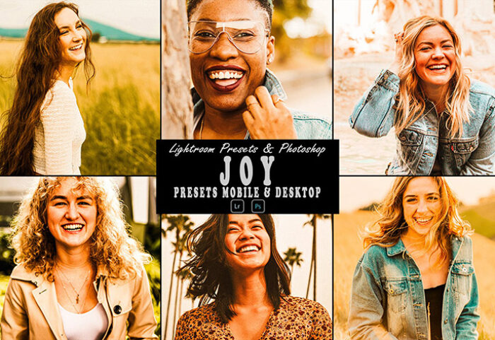 9 پریست لایت روم پرتره فضای باز و اکشن فتوشاپ Joy Tone Photoshop Action Lightrom Presets
