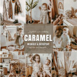 9 پریست لایت روم کودک و اکشن فتوشاپ تم کارامل Caramel Photoshop Actions Lightroom Presets