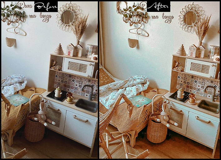 9 پریست لایت روم کودک و اکشن فتوشاپ تم کارامل Caramel Photoshop Actions Lightroom Presets