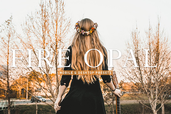 40 پریست لایت روم پرتره و پریست کمرا راو و اکشن فتوشاپ تم آتشین Fire Opal Lightroom Presets 40 پریست لایت روم پرتره و پریست کمرا راو و اکشن فتوشاپ تم آتشین Fire Opal Lightroom Presets