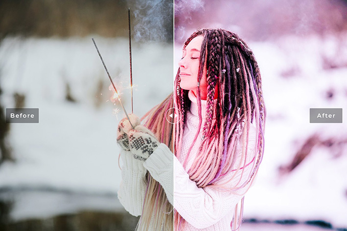 40 پریست لایت روم پرتره و پریست کمرا راو و اکشن فتوشاپ تم ارغوانی Magenta Lightroom Presets 40 پریست لایت روم پرتره و پریست کمرا راو و اکشن فتوشاپ تم ارغوانی Magenta Lightroom Presets