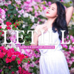 40 پریست لایت روم پرتره و پریست کمرا راو و اکشن فتوشاپ تم بهار Bletilla Lightroom Presets