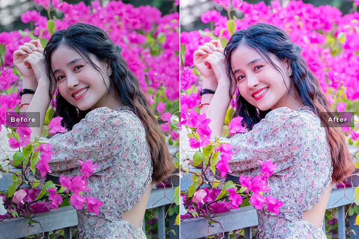 40 پریست لایت روم پرتره و پریست کمرا راو و اکشن فتوشاپ تم بهار Bletilla Lightroom Presets 40 پریست لایت روم پرتره و پریست کمرا راو و اکشن فتوشاپ تم بهار Bletilla Lightroom Presets