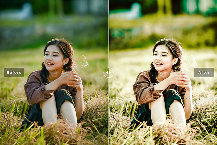 40 پریست لایت روم پرتره و پریست کمرا راو و اکشن فتوشاپ تم ترنج Bergamot Lightroom Presets