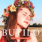 40 پریست لایت روم پرتره و پریست کمرا راو و اکشن فتوشاپ تم دختر مزرعه Abutilon Lightroom Presets