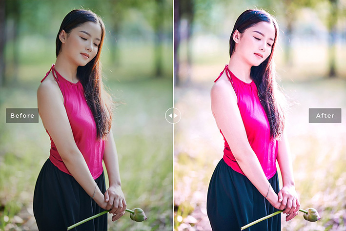 40 پریست لایت روم پرتره و پریست کمرا راو و اکشن فتوشاپ تم رنگی صورتی Miller Pink Lightroom Presets 40 پریست لایت روم پرتره و پریست کمرا راو و اکشن فتوشاپ تم رنگی صورتی Miller Pink Lightroom Presets