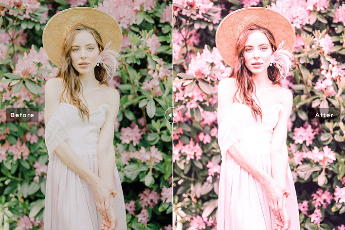 40 پریست لایت روم پرتره و پریست کمرا راو و اکشن فتوشاپ تم رنگی صورتی Miller Pink Lightroom Presets 40 پریست لایت روم پرتره و پریست کمرا راو و اکشن فتوشاپ تم رنگی صورتی Miller Pink Lightroom Presets