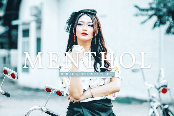 40 پریست لایت روم پرتره و پریست کمرا راو و اکشن فتوشاپ تم سینمایی Menthol Lightroom Presets