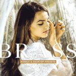 40 پریست لایت روم پرتره و پریست کمرا راو و اکشن فتوشاپ تم شکلاتی Brass Lightroom Presets