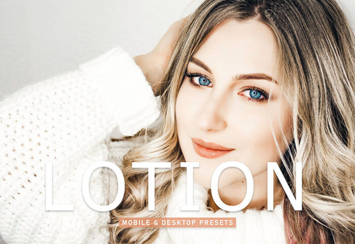 40 پریست لایت روم پرتره و پریست کمرا راو و اکشن فتوشاپ تم شکلاتی Lotion Lightroom Presets