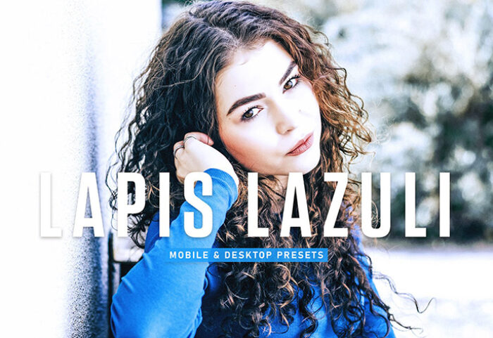 40 پریست لایت روم پرتره و پریست کمرا راو و اکشن فتوشاپ تم لاجوردی Lapis lazuli Lightroom Presets