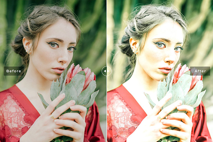 40 پریست لایت روم پرتره و پریست کمرا راو و اکشن فتوشاپ تم کاکتوس Cactus Lightroom Presets