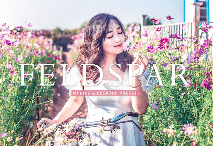 40 پریست لایت روم پرتره و پریست کمرا راو و اکشن فتوشاپ فصل بهار Feldspar Lightroom Presets