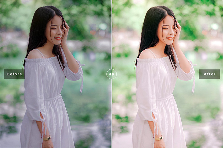 40 پریست لایت روم پرتره و پریست کمرا راو و اکشن فتوشاپ فصل بهار Feldspar Lightroom Presets