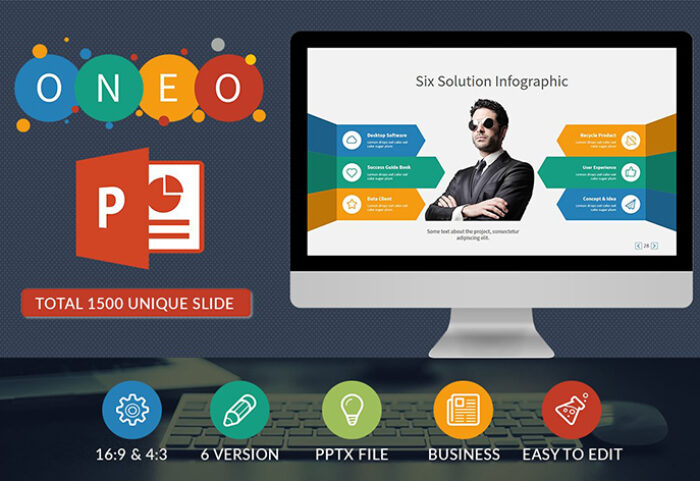 تم و قالب پاورپوینت 2022 حرفه ای شرکت تجاری ONEO Powerpoint Presentation