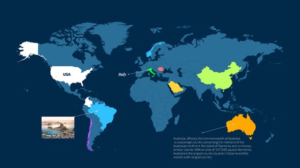 پروژه افتر افکت نقشه جهان رزولوشن 4K حرفه ای World Map Info پروژه افتر افکت نقشه جهان رزولوشن 4K حرفه ای World Map Info