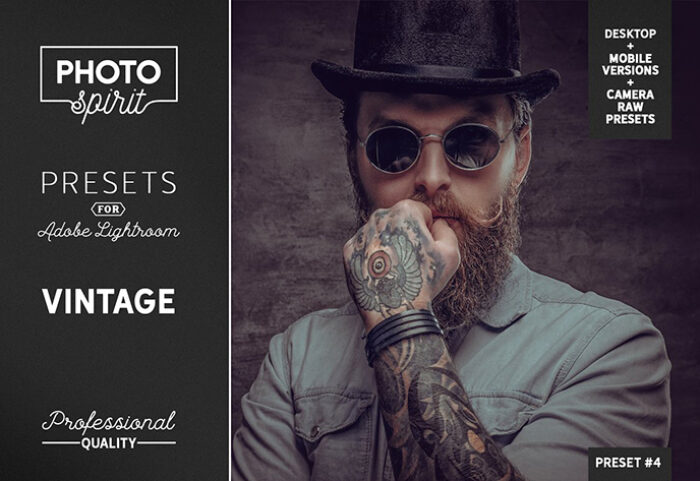 20 پریست لایت روم و کمرا راو 2022 تم قدیمی Vintage Lightroom Presets