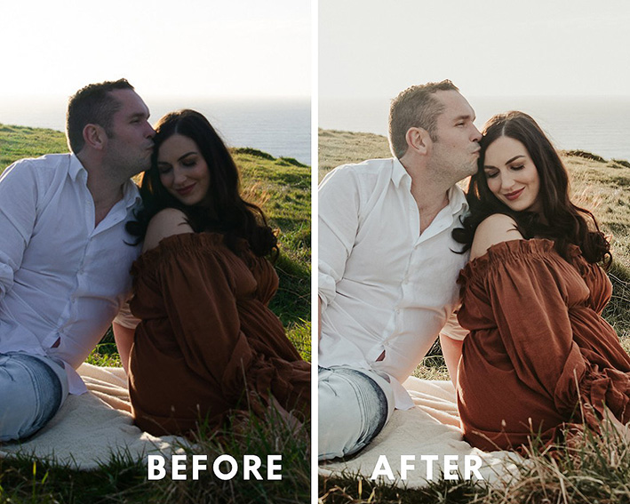 24 پریست لایت روم 2022 حرفه ای تم عشق در غروب آفتاب Dusk Lightroom Presets