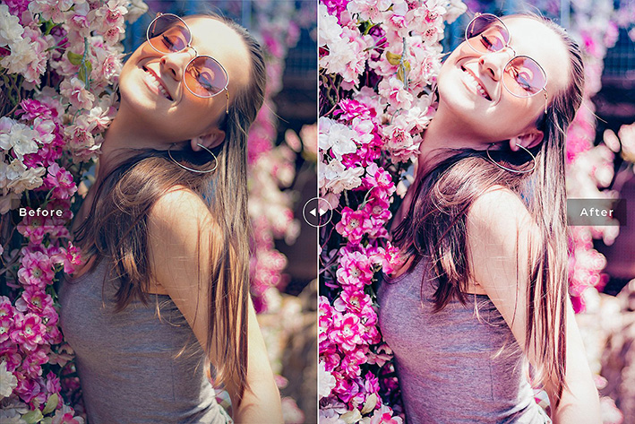 40 پریست لایت روم و پریست کمرا راو و اکشن فتوشاپ تم بهاری Hollyhock Lightroom Presets 40 پریست لایت روم و پریست کمرا راو و اکشن فتوشاپ تم بهاری Hollyhock Lightroom Presets