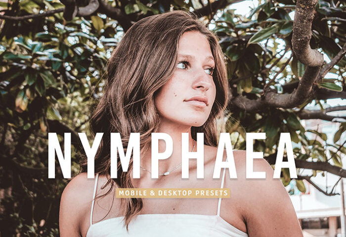 40 پریست لایت روم و پریست کمرا راو و اکشن فتوشاپ پرتره فضای باز Nymphaea Lightroom Presets