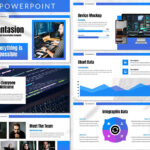 قالب پاورپوینت 2022 و گوگل اسلایدر حرفه ای تم تجاری Krantasion Business Powerpoint Template
