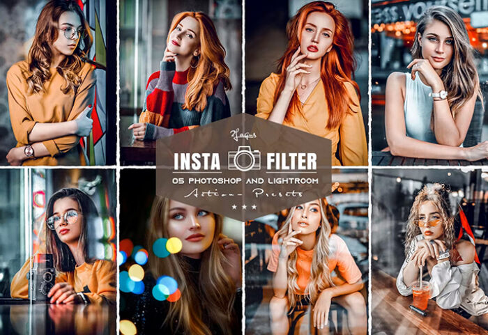 10 پریست لایت روم 2022 پرتره عکس اینستاگرام Insta Filters Portrait Lightroom Presets