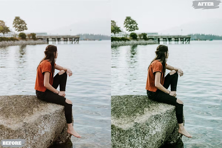 14 پریست لایت روم 2022 حرفه ای تم کهربا Amber Lightroom Presets