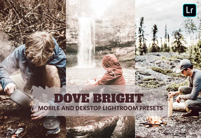 14 پریست لایت روم 2022 فضای باز تم روشن Dove Bright Lightroom Presets