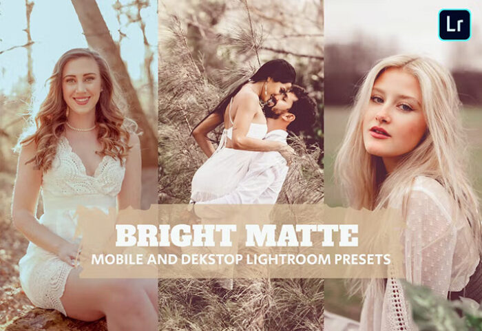 14 پریست لایت روم 2022 پرتره افکت مات روشن Bright Matte Lightroom Presets