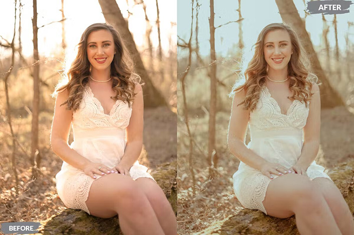 14 پریست لایت روم 2022 پرتره افکت مات روشن Bright Matte Lightroom Presets