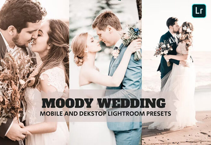 14 پریست لایت روم عروسی 2022 حرفه ای Moody Wedding Lightroom Presets