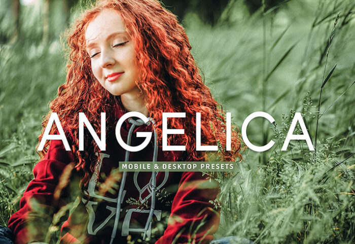 40 پریست لایت روم پرتره فضای باز و پریست کمرا راو و اکشن فتوشاپ Angelica Lightroom Presets﻿