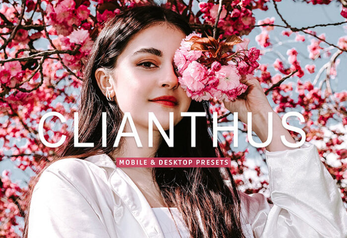 40 پریست لایت روم پرتره فضای باز و پریست کمرا راو و اکشن فتوشاپ Clianthus Lightroom Presets