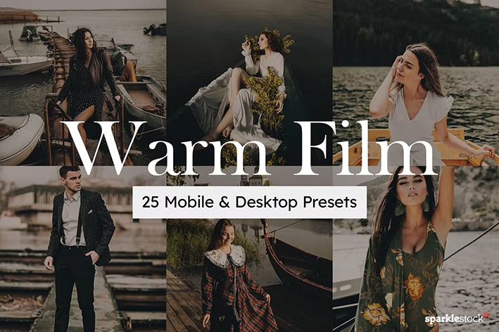 50 پریست لایت روم سینمایی و لات رنگی Warm Film Lightroom Presets and LUTs 50 پریست لایت روم سینمایی و لات رنگی Warm Film Lightroom Presets and LUTs