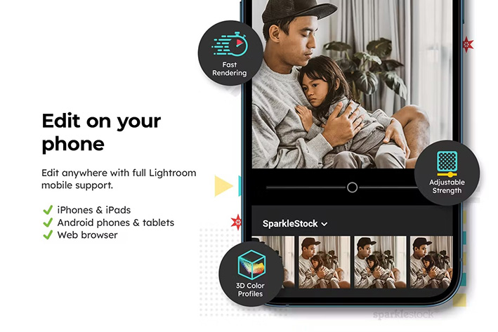 50 پریست لایت روم سینمایی و لات رنگی Warm Film Lightroom Presets and LUTs