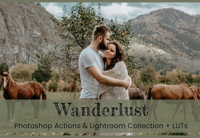 80 پریست لایت روم و کمرا راو و اکشن فتوشاپ و لات رنگی Wanderlust Lightroom Presets Desktop
