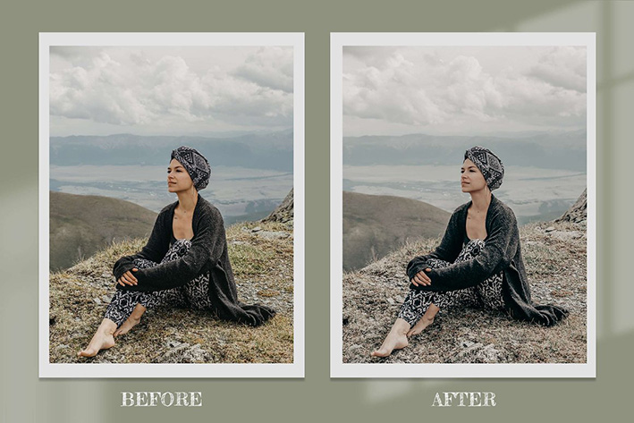 80 پریست لایت روم و کمرا راو و اکشن فتوشاپ و لات رنگی Wanderlust Lightroom Presets Desktop