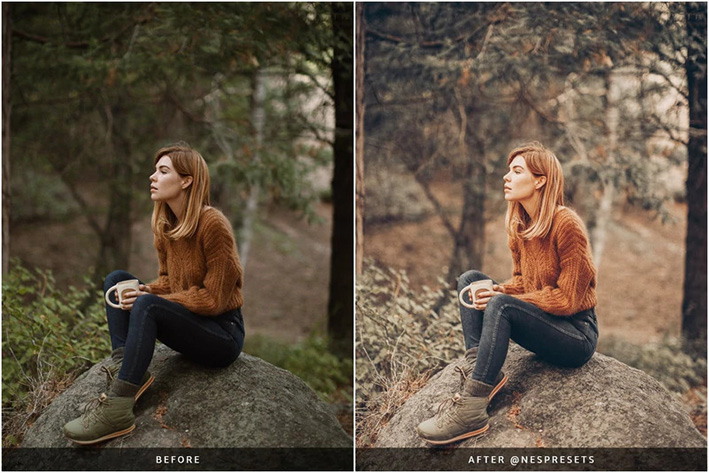 10 پریست لایت روم 2022 حرفه ای اینستاگرام عکس پاییز Insta Autumn Preset