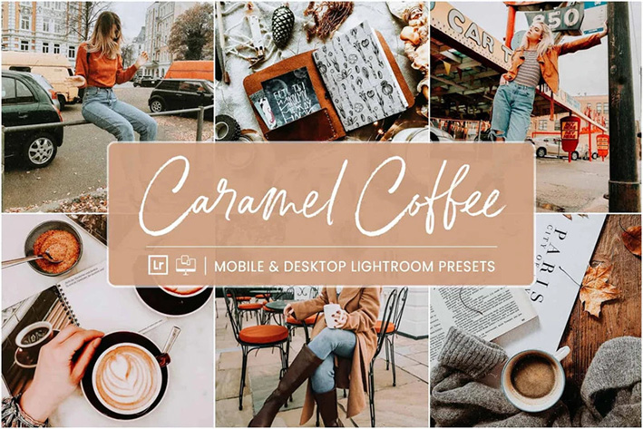 10 پریست لایت روم 2022 حرفه ای تم رنگی شکلاتی Caramel Coffee Preset Collection 10 پریست لایت روم 2022 حرفه ای تم رنگی شکلاتی Caramel Coffee Preset Collection