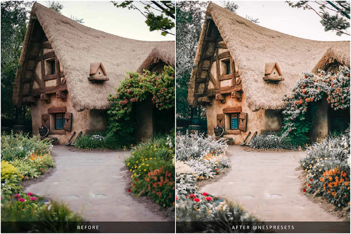 10 پریست لایت روم 2022 حرفه ای تم شهر بازی Disneyland Preset Collection